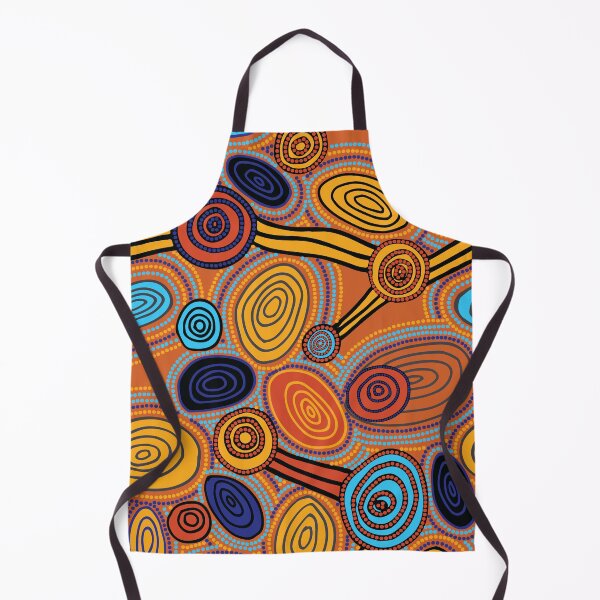 Item preview, Authentic Aboriginal Art - Skipping Stones (original) designed and sold by HogarthArts.