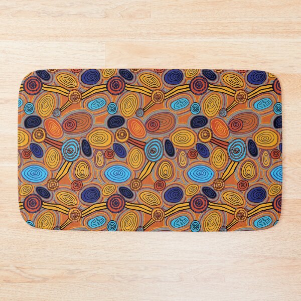 Item preview, Authentic Aboriginal Art - Skipping Stones (original) designed and sold by HogarthArts.