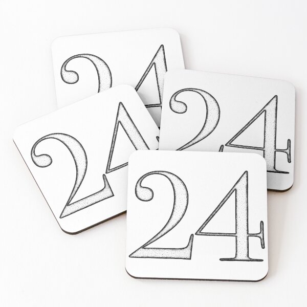 Item preview, Dotart/Dotwork illustration of Number 24 designed and sold by MagnetitaBySil.