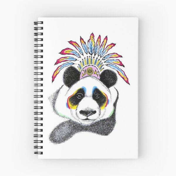 Item preview, Cute Panda Design Native American Inspired Animal Art designed and sold by HighArtDesigns.