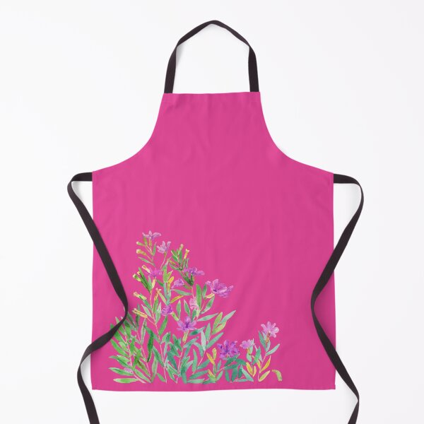 Item preview, Wild plant little pink flowers on pink Barbiecore trend designed and sold by artbyruthandco.