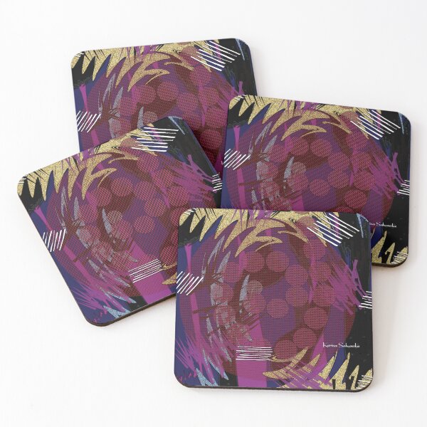 Item preview, Purple Gold Abstract designed and sold by karinasalwaszka.