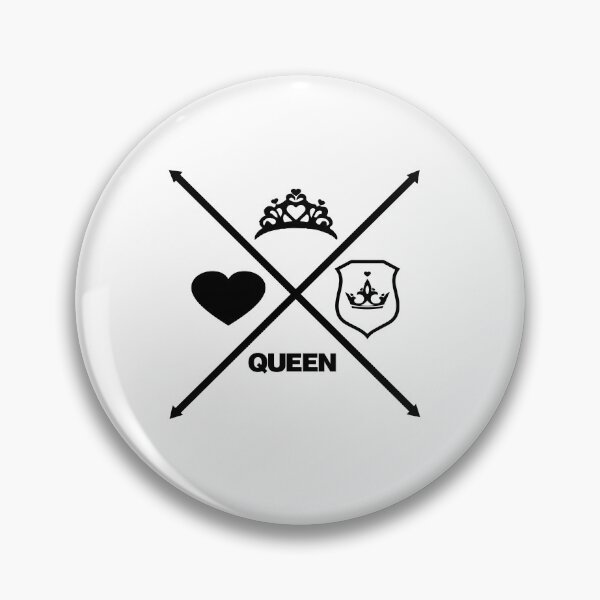 Item preview, Queen Love coração setas em xis preto designed and sold by GirlaineSQ.