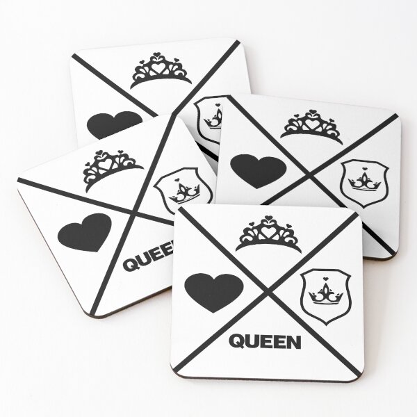 Item preview, Queen Love coração setas em xis preto designed and sold by GirlaineSQ.