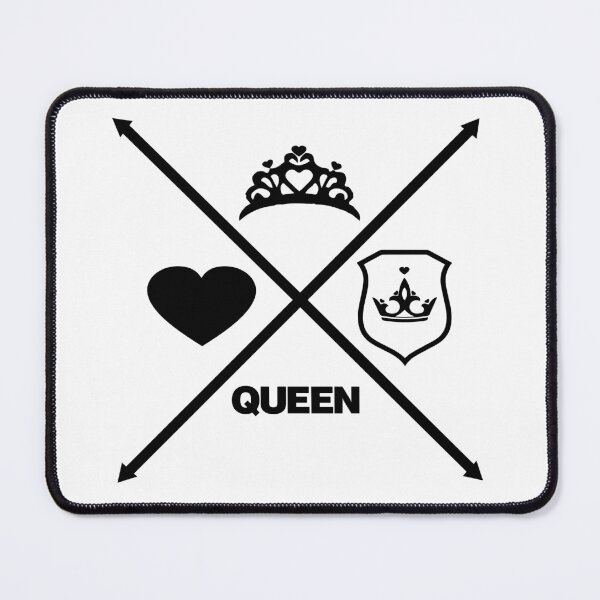 Item preview, Queen Love coração setas em xis preto designed and sold by GirlaineSQ.