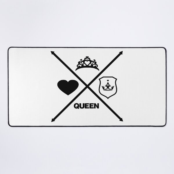 Item preview, Queen Love coração setas em xis preto designed and sold by GirlaineSQ.