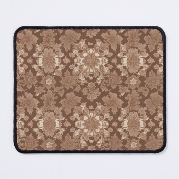 Item preview, Brown Flowers Geometric Pattern designed and sold by myersdiffusion.