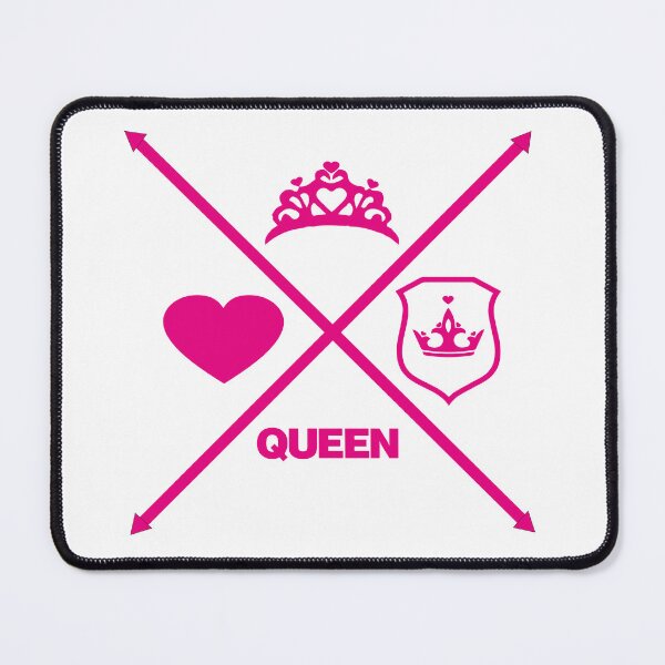 Item preview, Queen Love coração setas em xis rosa designed and sold by GirlaineSQ.