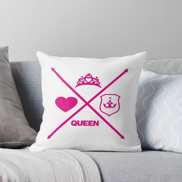 Item preview, Queen Love coração setas em xis rosa designed and sold by GirlaineSQ.