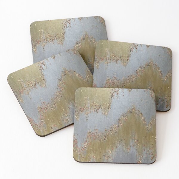Item preview, Silver/Gold Folliage designed and sold by Angela Canvas Art LLC.