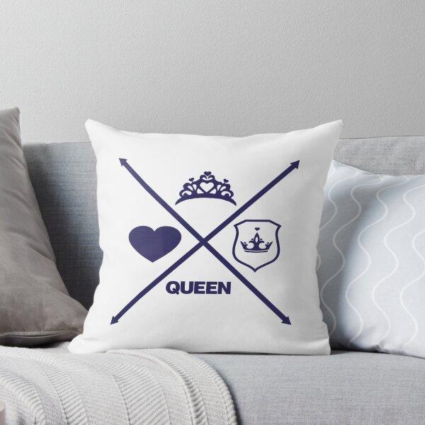 Item preview, Queen Love coração setas em xis azul designed and sold by GirlaineSQ.