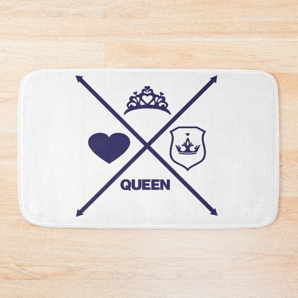 Item preview,  Queen Love coração setas em xis azul designed and sold by GirlaineSQ.