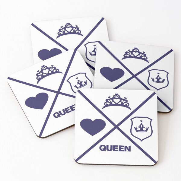 Item preview,  Queen Love coração setas em xis azul designed and sold by GirlaineSQ.