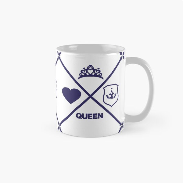 Item preview,  Queen Love coração setas em xis azul designed and sold by GirlaineSQ.