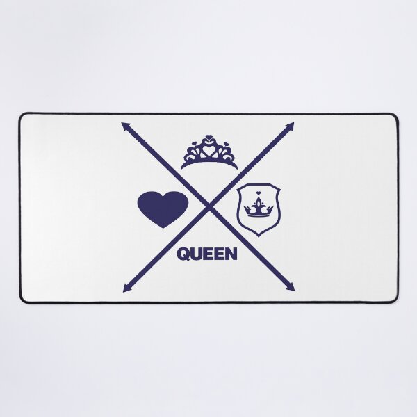 Item preview, Queen Love coração setas em xis azul designed and sold by GirlaineSQ.