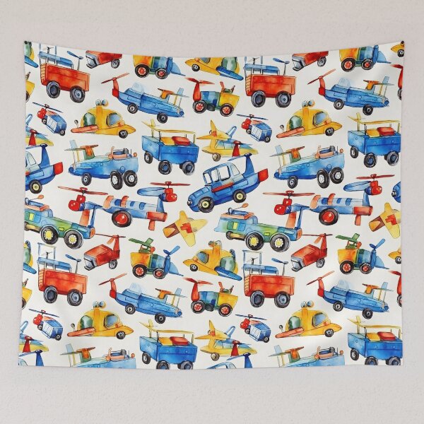 Item preview, Cross Breeding: Inventive Hybrid Toy Cars, Autonomous Self-Flying Trucks in Watercolor – Back To School designed and sold by ignasirus.
