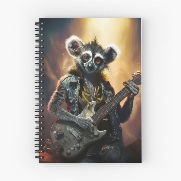 Item preview, Lemur Playing a Guitar, Rockin' Lemur, Musical Animals designed and sold by Rroliver.