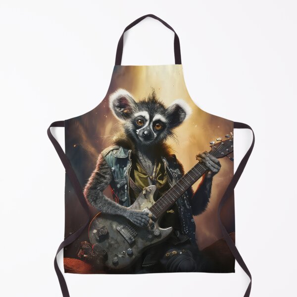 Item preview, Lemur Playing a Guitar, Rockin' Lemur, Musical Animals designed and sold by Rroliver.