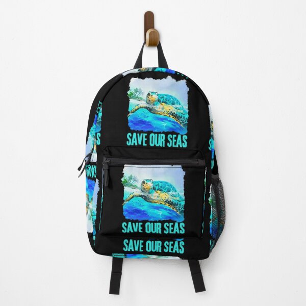 Item preview, SEA TURTLE - Save Our Seas, Turtle Lover, Sad Porpoise, Pacific Ocean, Marine Life designed and sold by Sun Sand & Sea Art.