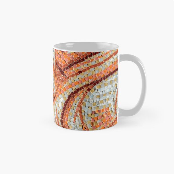 Item preview, Abstract Mosaic in Happy Orange Yellow and Brown Ribbons designed and sold by Georgia Mizuleva.