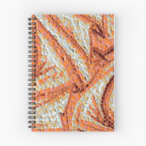 Item preview, Abstract Mosaic in Happy Orange Yellow and Brown Ribbons designed and sold by Georgia Mizuleva.