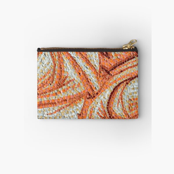 Item preview, Abstract Mosaic in Happy Orange Yellow and Brown Ribbons designed and sold by Georgia Mizuleva.