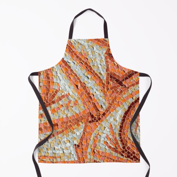 Item preview, Abstract Mosaic in Happy Orange Yellow and Brown Ribbons designed and sold by Georgia Mizuleva.