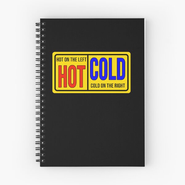 Item preview, Funny construction phrase Hot on the left cold on the right designed and sold by DisenyosDeMike.