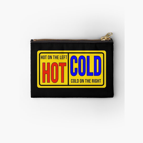Item preview, Funny construction phrase Hot on the left cold on the right designed and sold by DisenyosDeMike.