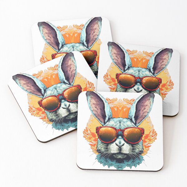 Item preview, Cool Bunny With Glasses designed and sold by Illusions-art.