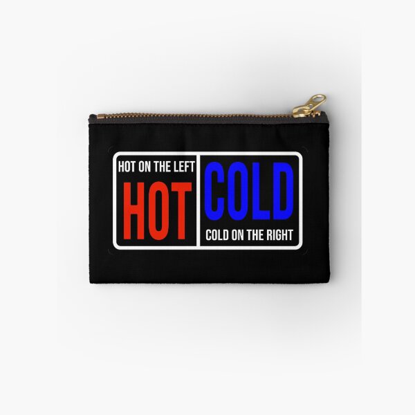 Item preview, Funny construction phrase Hot on the left cold on the right designed and sold by DisenyosDeMike.