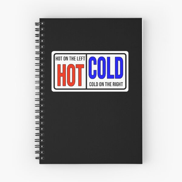 Item preview, Funny construction phrase Hot on the left cold on the right designed and sold by DisenyosDeMike.