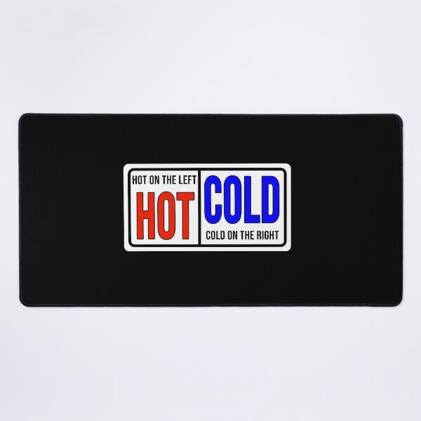 Item preview, Funny construction phrase Hot on the left cold on the right designed and sold by DisenyosDeMike.