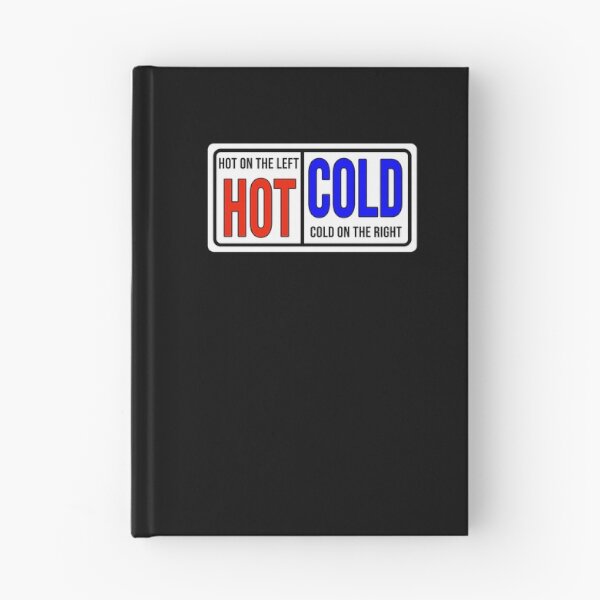 Item preview, Funny construction phrase Hot on the left cold on the right designed and sold by DisenyosDeMike.