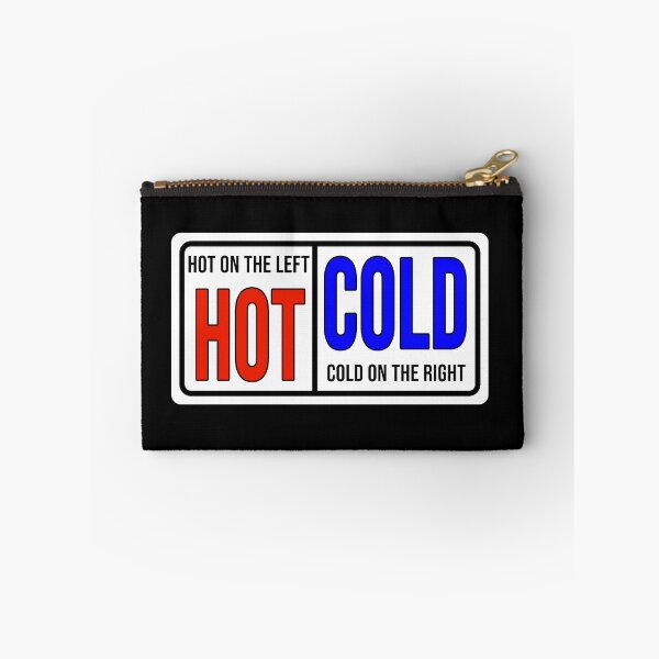 Item preview, Funny construction phrase Hot on the left cold on the right designed and sold by DisenyosDeMike.