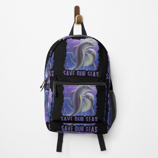 Item preview, DOLPHIN COUPLE - Save Our Seas, Dolphin Lover, Pacific Ocean, Marine Life designed and sold by Sun Sand & Sea Art.