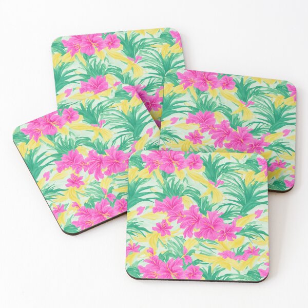 Item preview, Tropical Hibiscus Flowers Pattern designed and sold by kaliburrito.