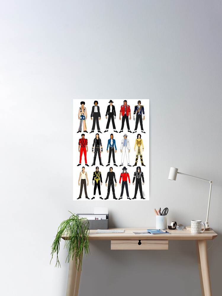 Outfits of King Jackson Pop Music Fashion Photographic Print for