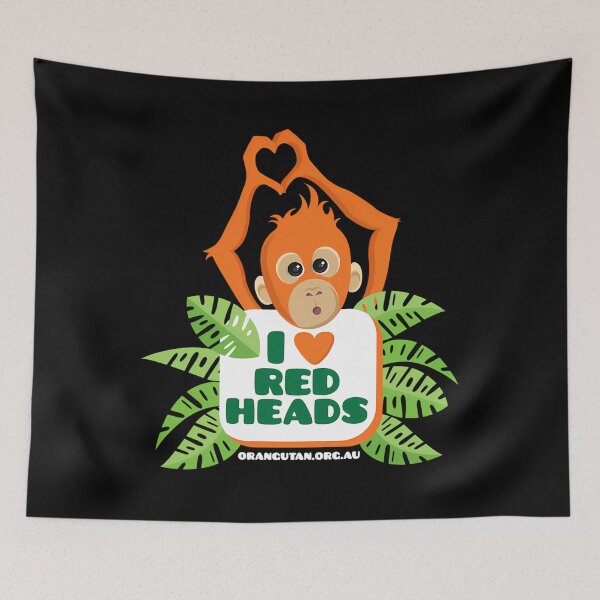 Item preview, I heart (love) redheads designed and sold by HezekiahMainPr.
