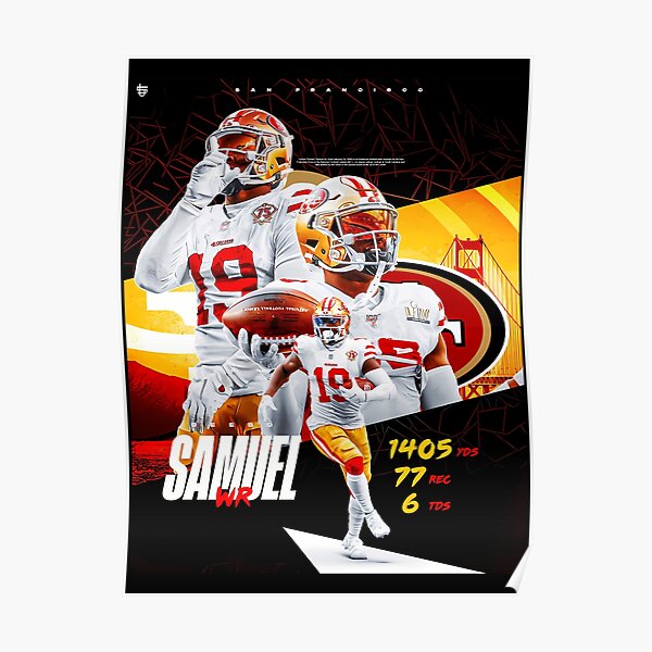 Deebo Samuel Number 19 Jersey San Francisco 49ers Inspired Poster for Sale  by ArchieMills2