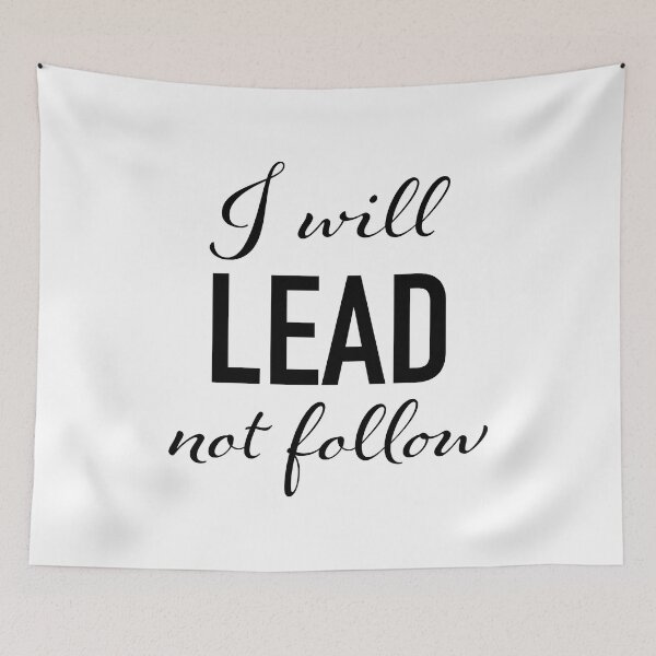 Item preview, Motivational Quotes I will lead not follow poster decor Inspiration inspirational designed and sold by SandaArtDesign.