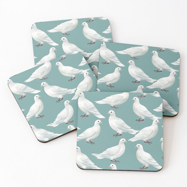 Item preview, Pure White Pigeons Design designed and sold by imaginariumlab.
