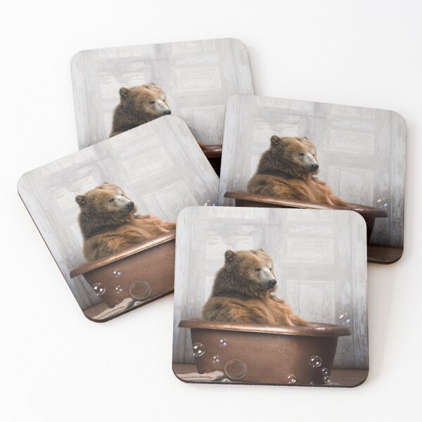 Item preview, Bear in Bathtub designed and sold by cerrutwendy.