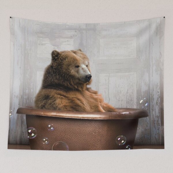 Item preview, Bear in Bathtub designed and sold by cerrutwendy.