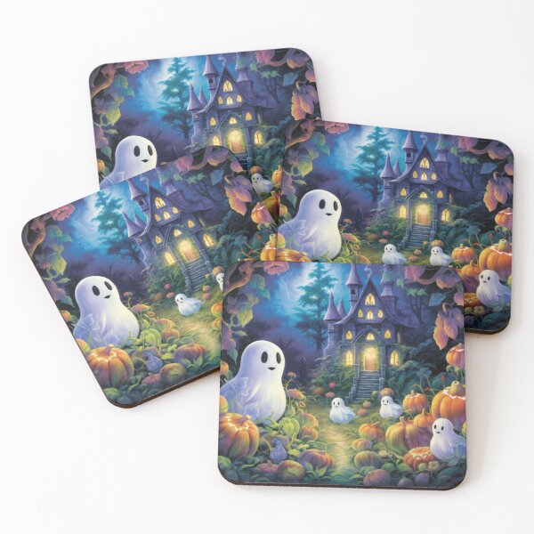 Item preview, Spooky Haunted House with Ghosts designed and sold by cardinalhill.