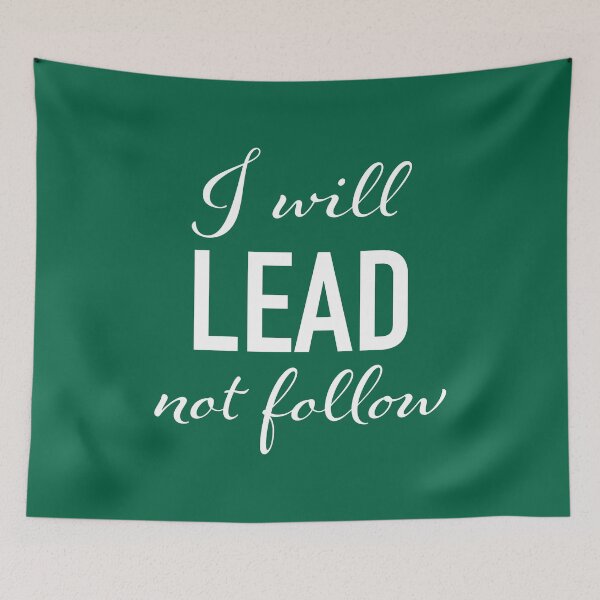 Item preview, Motivational Quotes I will lead not follow poster decor Inspiration inspirational designed and sold by SandaArtDesign.