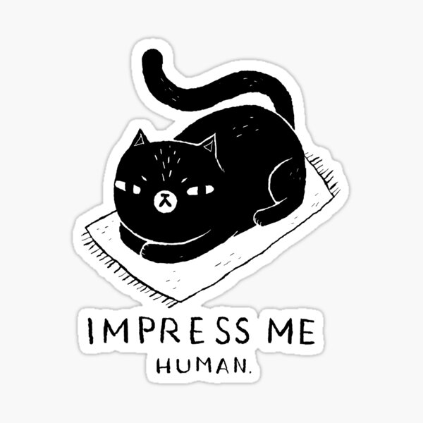 Human Cat Stickers Redbubble - 1337red roblox