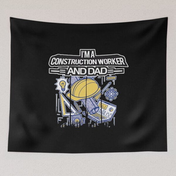 Item preview, I'm A Construction Worker And Dad - Retro Vintage designed and sold by onicon.