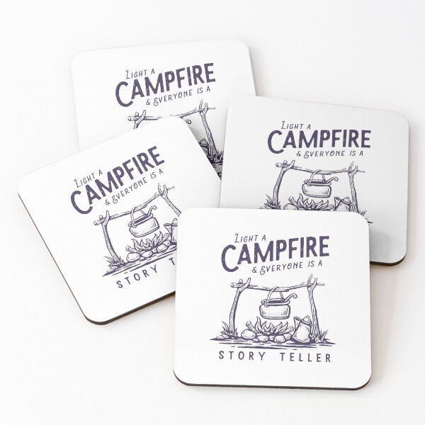Item preview, Light a campfire, camping out, story teller designed and sold by quanlh.