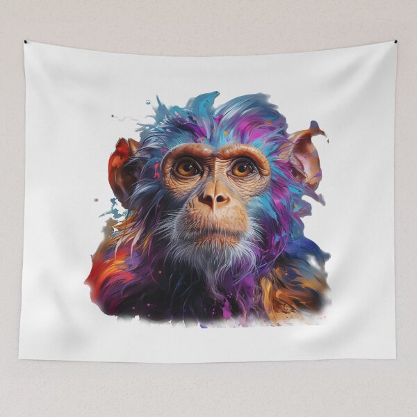 Item preview, Colorful Monkey PNG designed and sold by GorArt1.